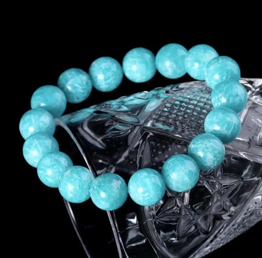 Stunning Deep Blue Ice Tianhe Stone Bracelet for Elegance xuyuan
