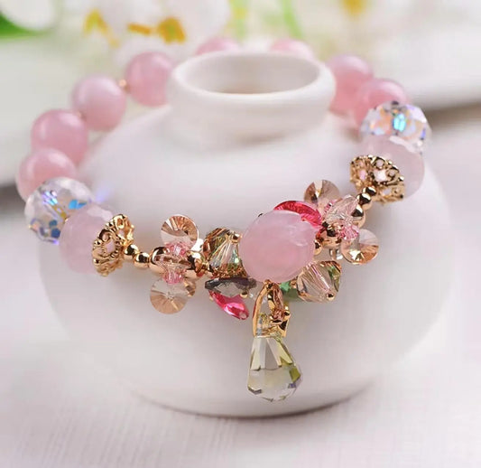 Elegant Powder Crystal Fashion Bracelet for Every Occasion xuyuan