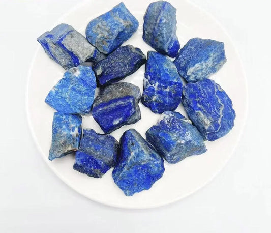 Lapis Lazuli Raw Stone Unique Deep Blue Decorative Gem Jingyiqiujing Arts and Crafts