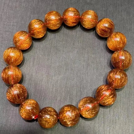 Natural Copper Hair Crystal Bracelet for Elegant Style Jingfeixibi Arts and Crafts