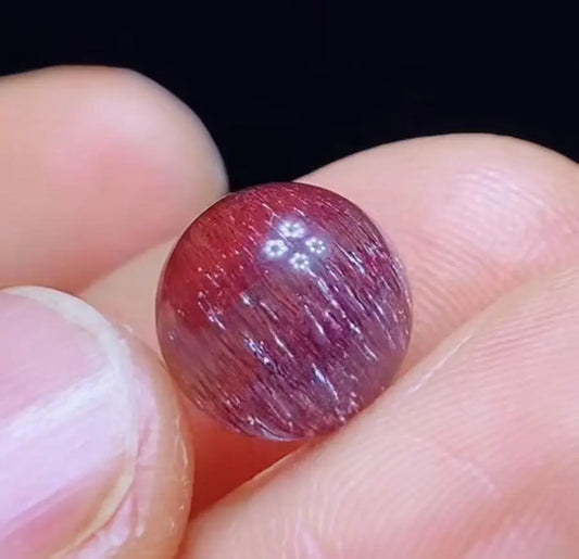 Vibrant Red and Blue Two-Color Craft Beads 10.1mm 1.5g Each Yanhua Yileng