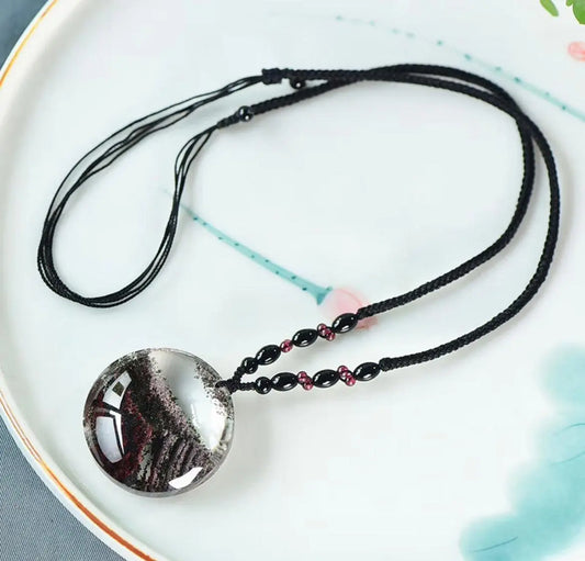 Natural Color Ghost Crystal Pendant Green Ghost Pendant xuyuan