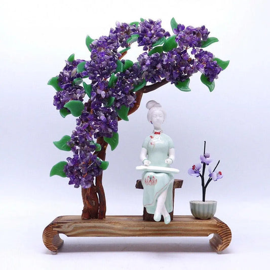 Exquisite amethyst gem crystal wealth bowl shuijingchuanqi Arts and Crafts