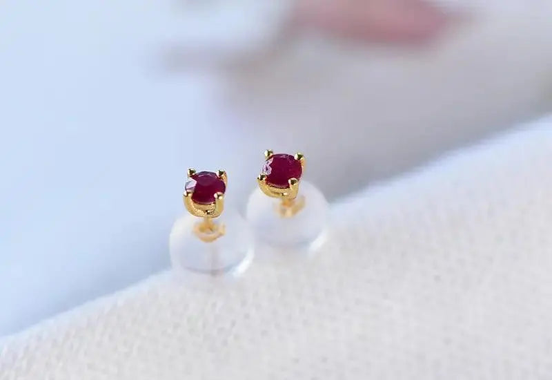 Vibrant 18k Tourmaline Gemstone Earrings Elegant Gifts xuyuan