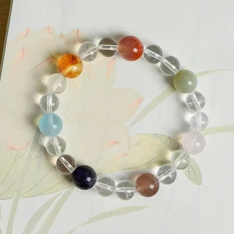 Elegant White Crystal Gemstone Bracelet for Every Occasion Crystal Country Arts and Crafts