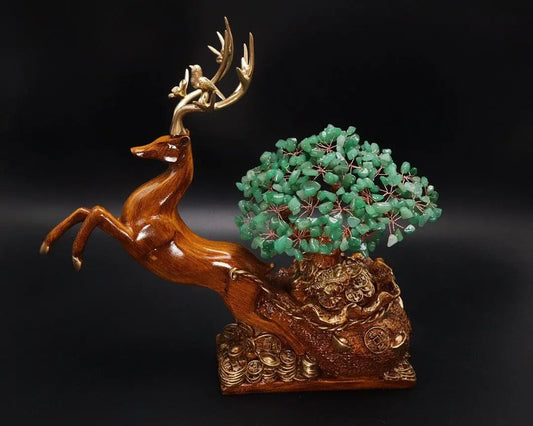 A Road Forward A Deer Has You Jade Decorative Piece shuijingchuanqi Arts and Crafts