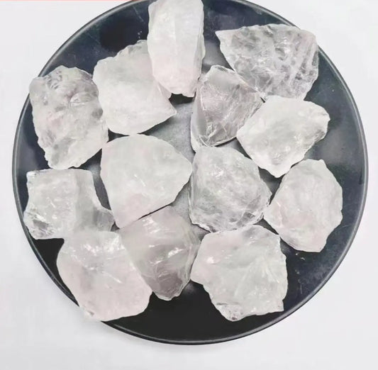 Clear Quartz Raw Stone - Untreated Natural Crystal Cluster | EarthGems Jingyiqiujing Arts and Crafts
