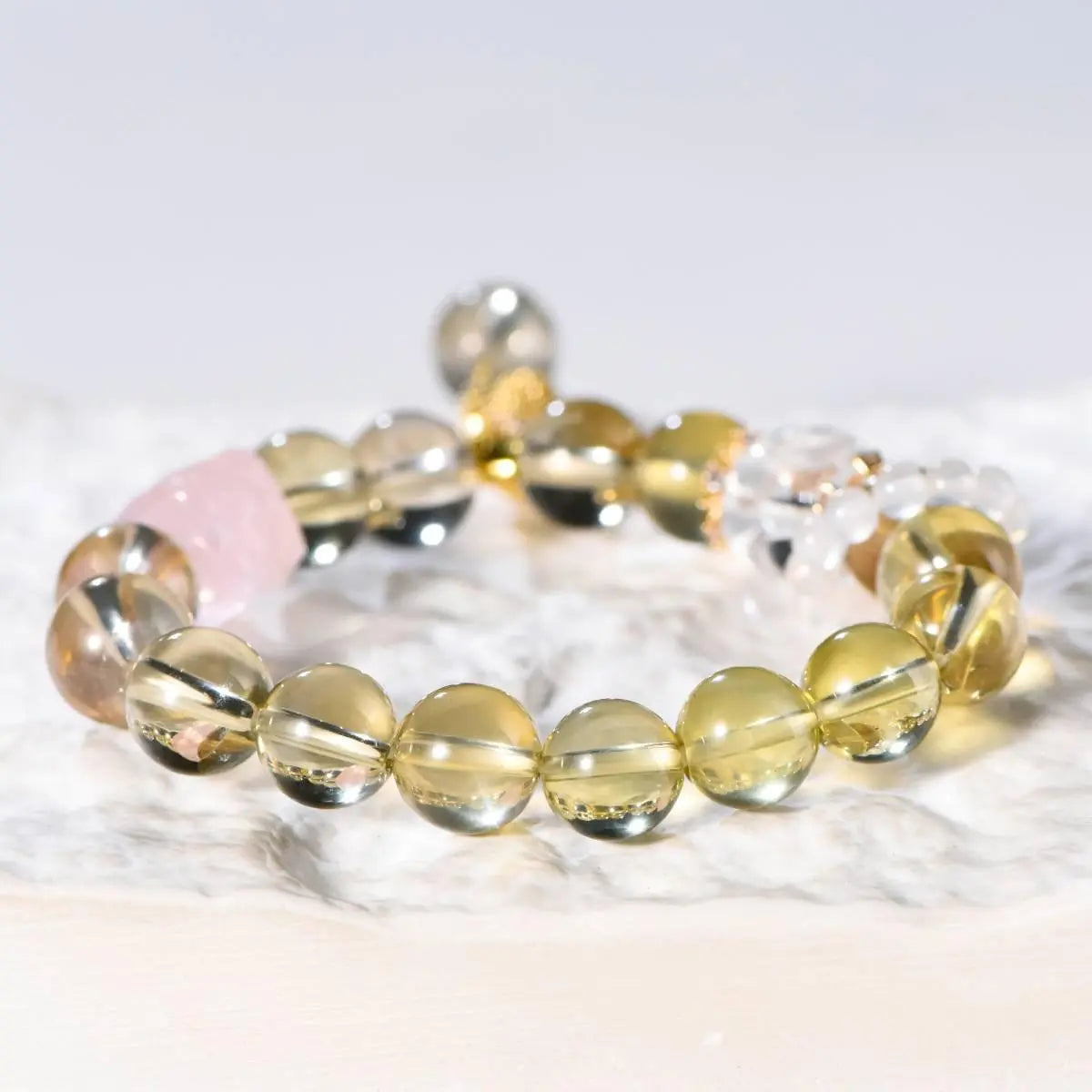 Bead Fortune Transfer Bracelet for Luck and Prosperity Gift Crystal Country Arts and Crafts