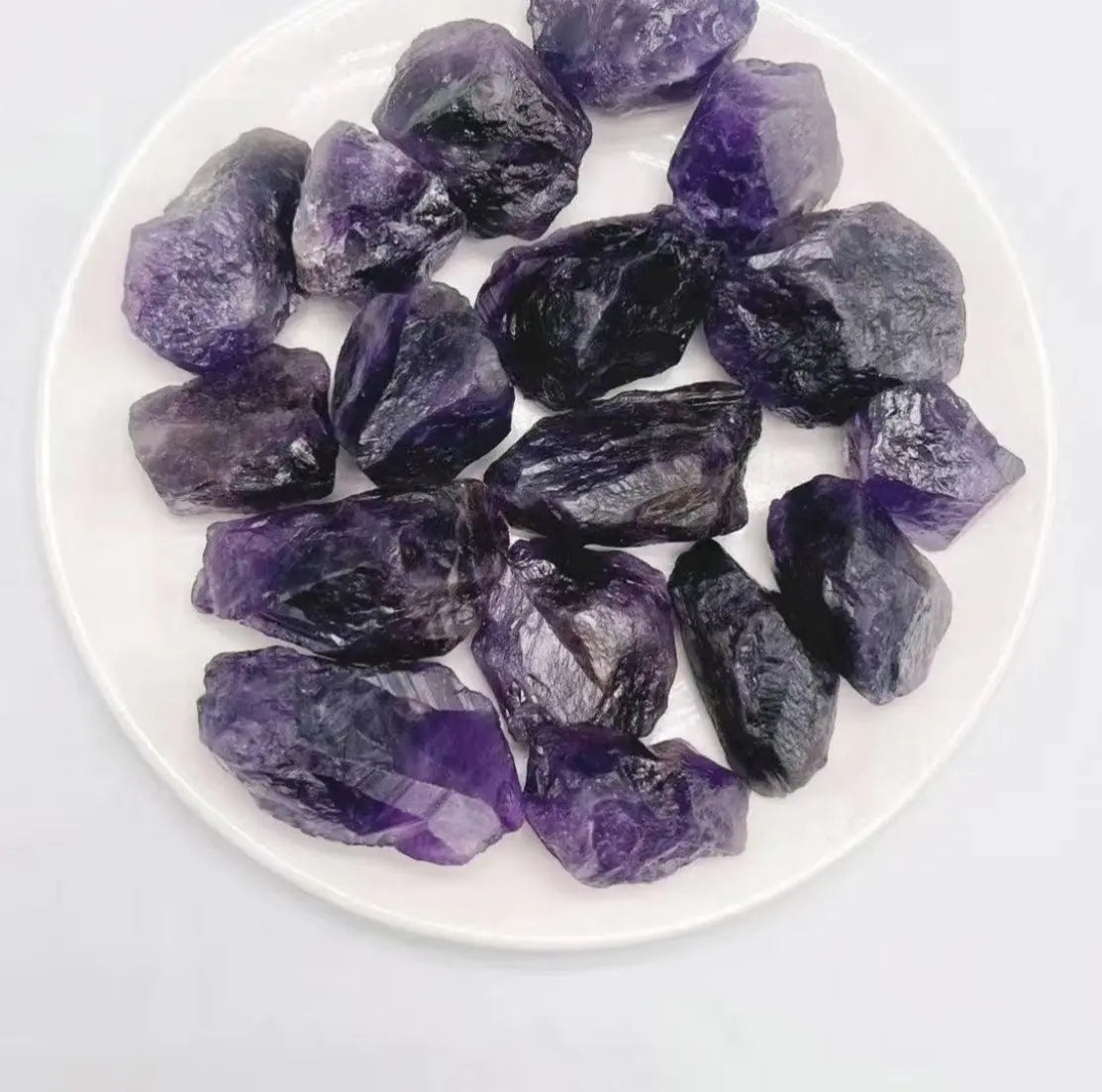 Raw Amethyst Stones for Jewelry Making – Natural Purple Crystals for Wedding Bands & Healing Jingyiqiujing Arts and Crafts