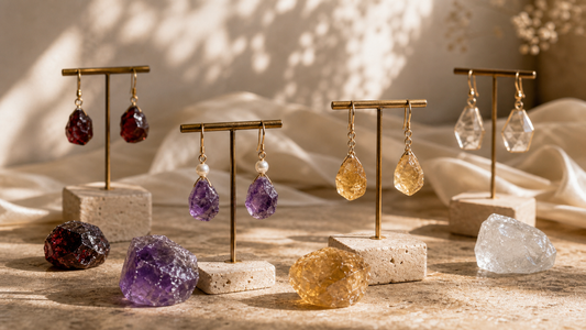 Birthstone Earrings for Women by Month | Crystal Luminous Soul