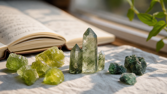 August Birthstone Jewelry Guide: Peridot, Green Rutilated Quartz, and Green Apatite Meaning, Gifts & Styling