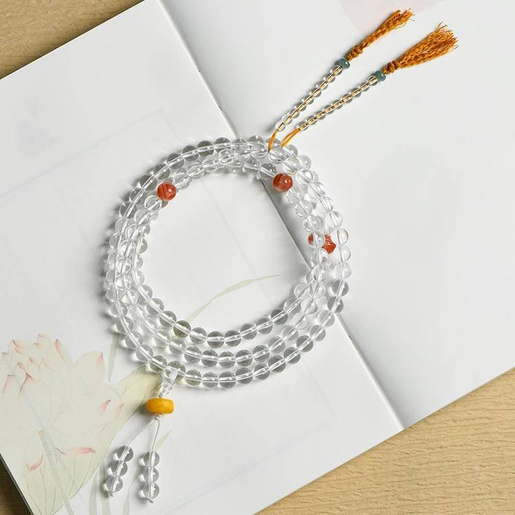 White Crystal 108 Pieces Bracelet Necklace for Elegant Style
