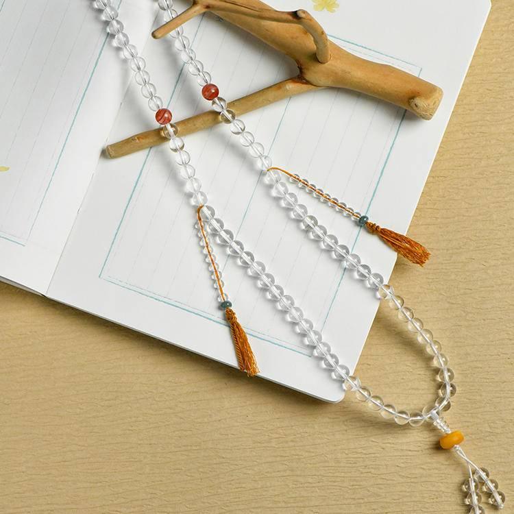 White Crystal 108 Pieces Bracelet Necklace for Elegant Style