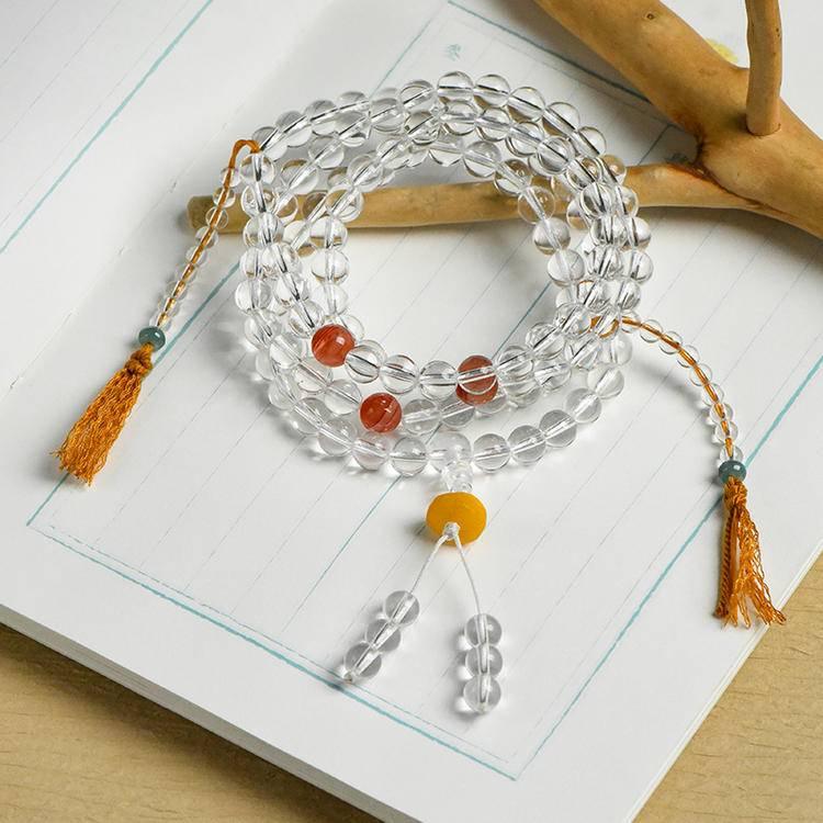 White Crystal 108 Pieces Bracelet Necklace for Elegant Style