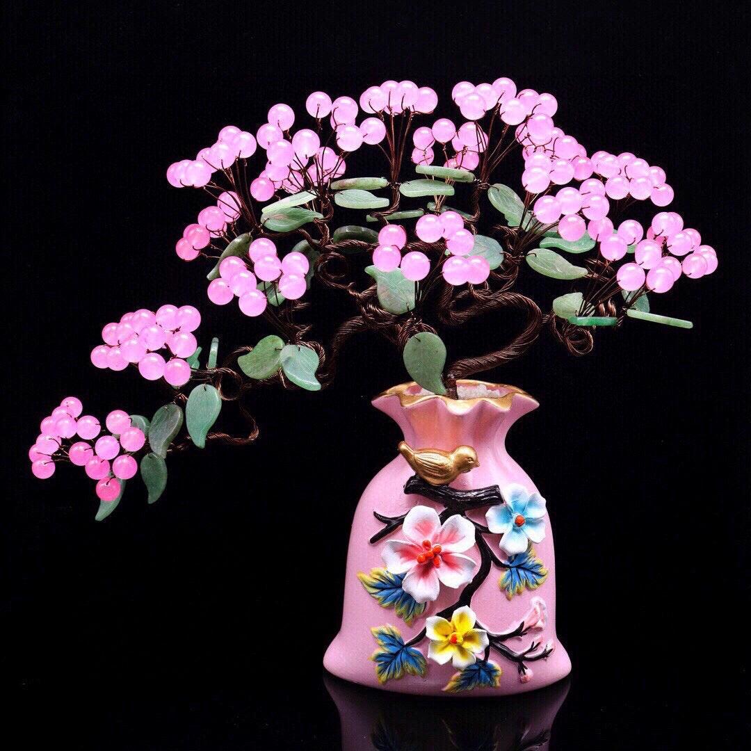 Colorful Crystal Fortune Tree for Home Decor and Prosperity