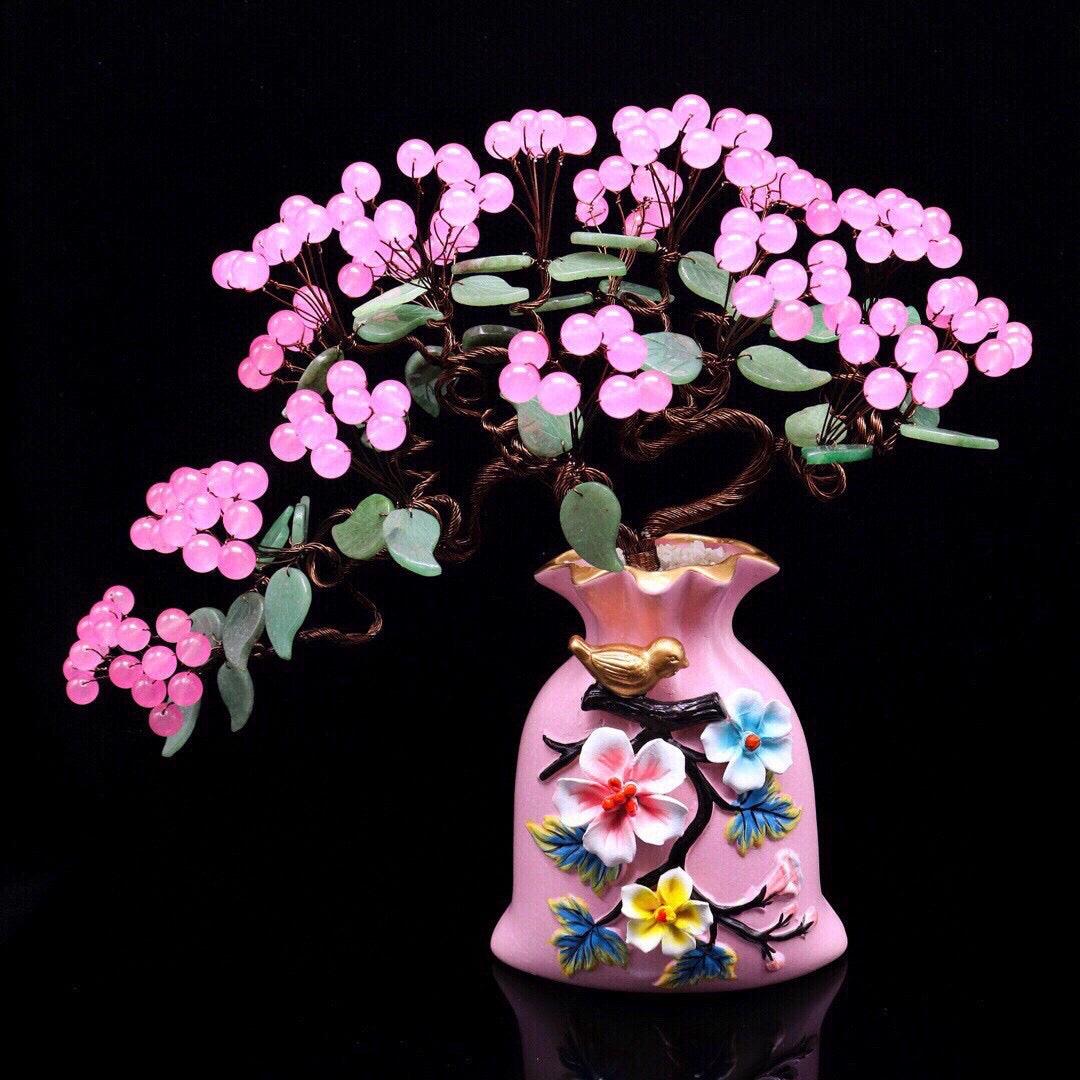 Colorful Crystal Fortune Tree for Home Decor and Prosperity