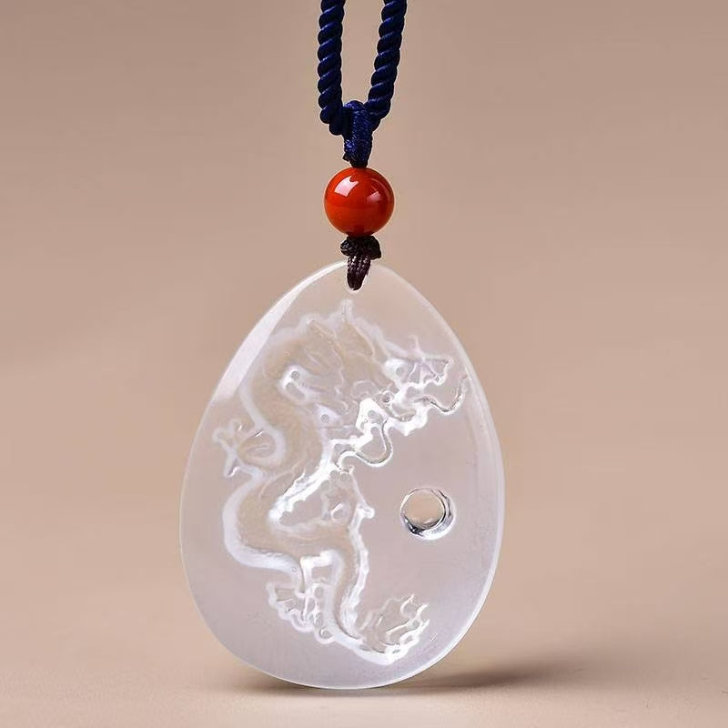 Design Natural White Crystal Zodiac Pendant Jewelry