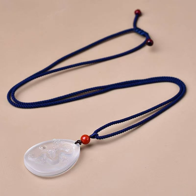 Design Natural White Crystal Zodiac Pendant Jewelry