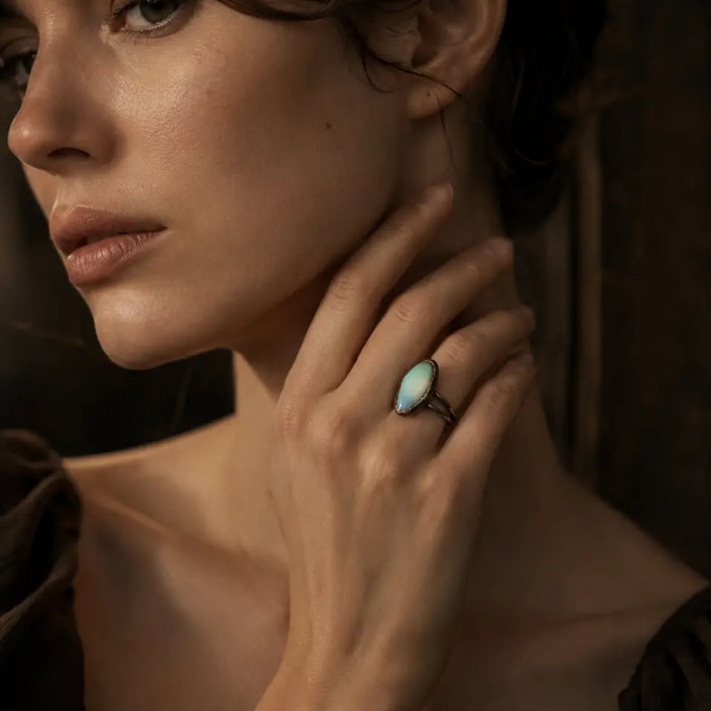 Moonveil Moonstone Ring