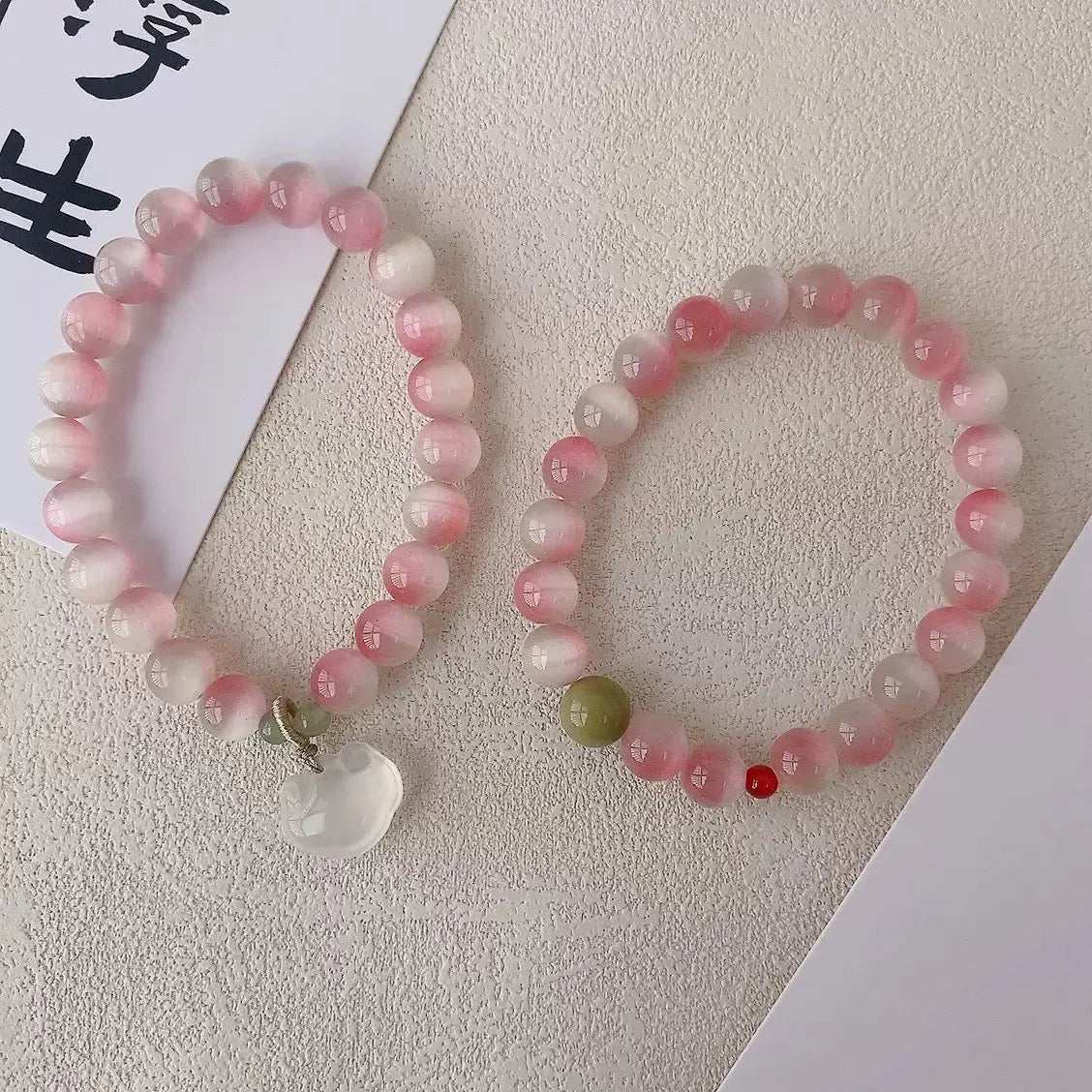 Super Fairy Pure Natural Pink Gold Elegant Crystal Bracelet for Women Aisu Arts and Crafts