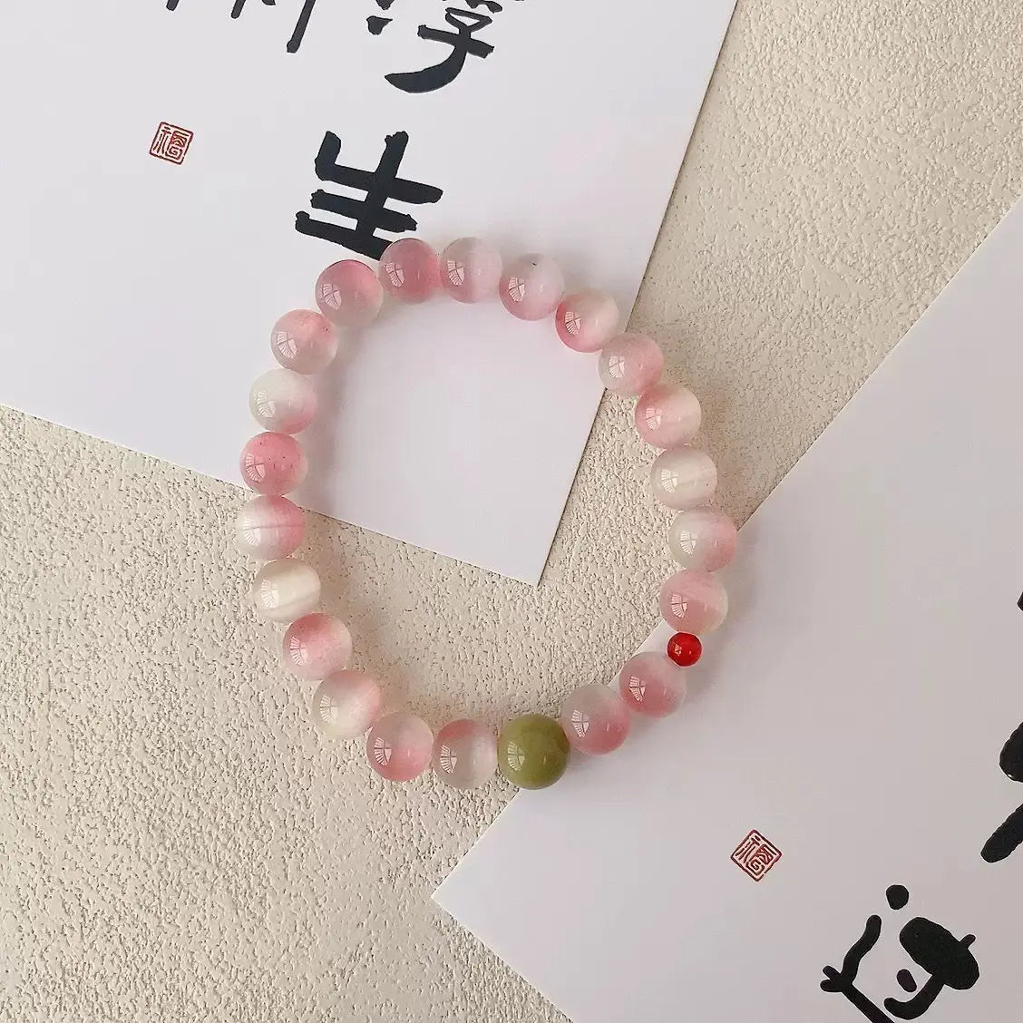 Super Fairy Pure Natural Pink Gold Elegant Crystal Bracelet for Women Aisu Arts and Crafts