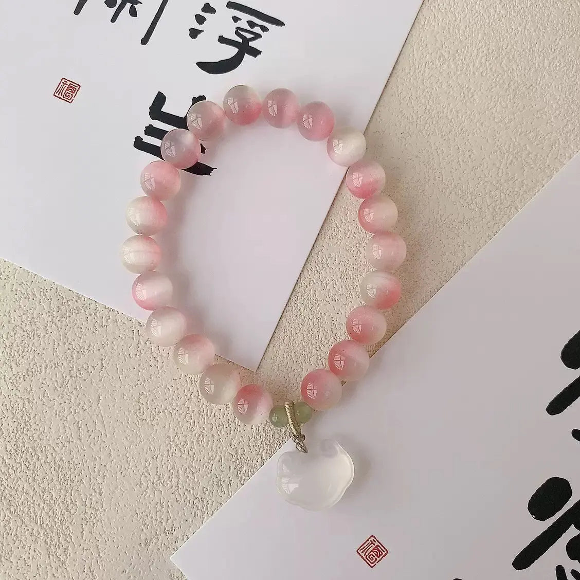 Super Fairy Pure Natural Pink Gold Elegant Crystal Bracelet for Women Aisu Arts and Crafts